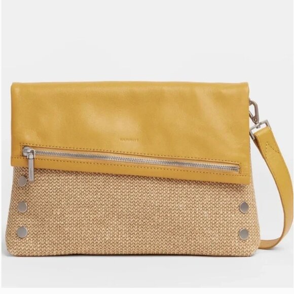 Hammitt Handbags - NEW Hammitt VIP Large *Chanterelle Raffia & Brushed Silver* Crossbody Bag